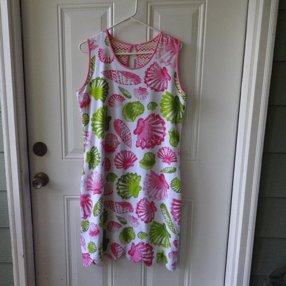 NWT AnaClare reversible dress size L, Shoreline style w/Scolloped hem
